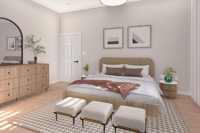 Architectural House Design - Interior - Master Bedroom for Ranch House Plan #1060-369 - 3 bed, 2 bath