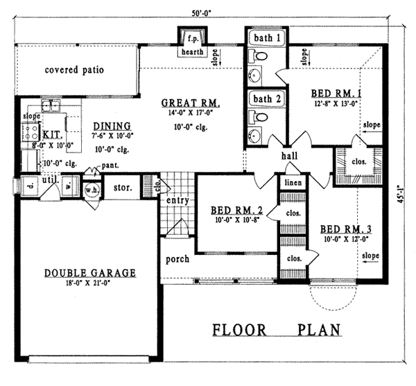 Traditional Floor Plan - Main Floor Plan #42-221