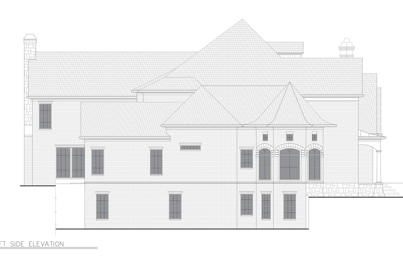 House Plan Design - Exterior - Rear Elevation for Classical House Plan #54-701 - 5 bed, 4.5 bath