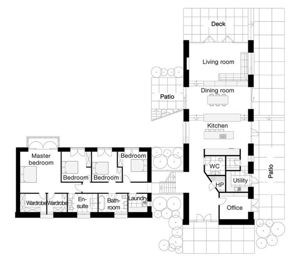European Floor Plan - Main Floor Plan #520-10
