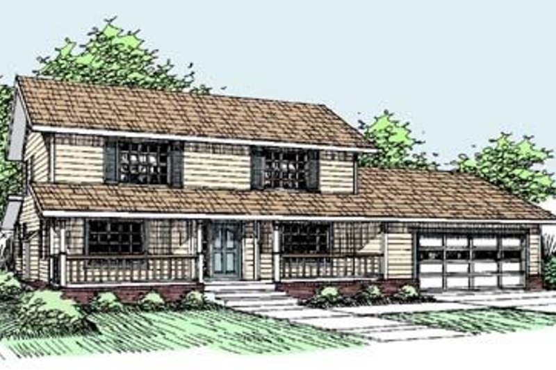 Architectural House Design - Traditional Exterior - Front Elevation Plan #60-289