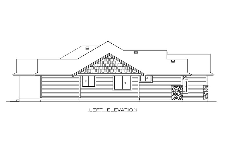 Home Plan - Exterior - Other Elevation for Craftsman House Plan #1100-169 - 3 bed, 2 bath