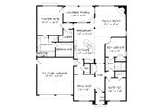 Tudor Style House Plan - 3 Beds 2 Baths 1984 Sq/Ft Plan #413-867 