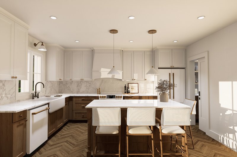 Dream House Plan - Interior - Kitchen for Traditional House Plan #23-2496 - 6 bed, 3 bath