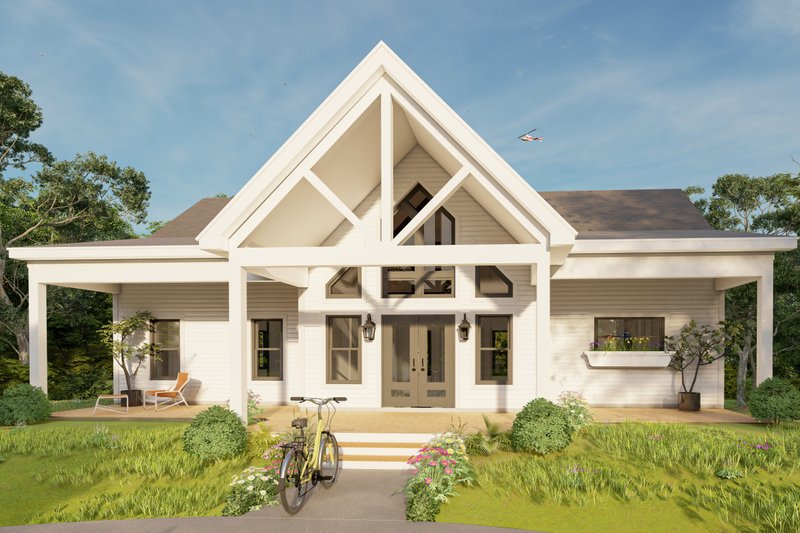 Dream House Plan - Craftsman Exterior - Front Elevation Plan #932-1085