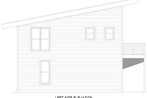 Exterior - Other Elevation for Southern House Plan #932-1294 - 3 bed, 2 bath