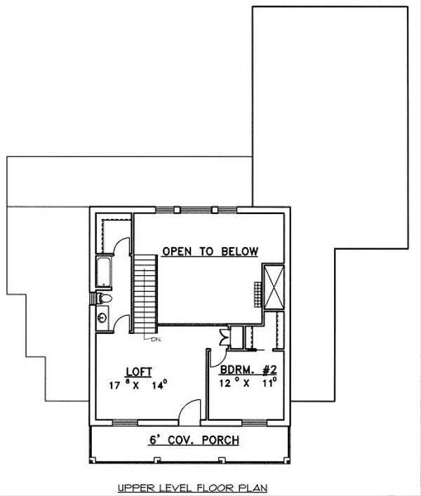 Home Plan - European Floor Plan - Upper Floor Plan #117-520