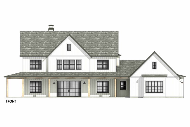 Architectural House Design - Exterior - Front Elevation 5 for Farmhouse House Plan #1096-200 - 5 bed, 5.5 bath