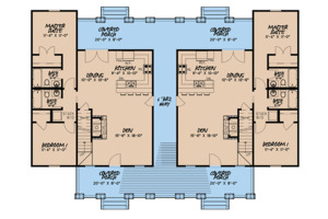 Floor Plan - Main Floor for Craftsman House Plan #923-123 - 4 bed, 3 bath