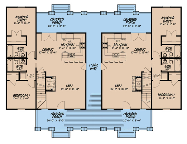 Craftsman Floor Plan - Main Floor Plan #923-123