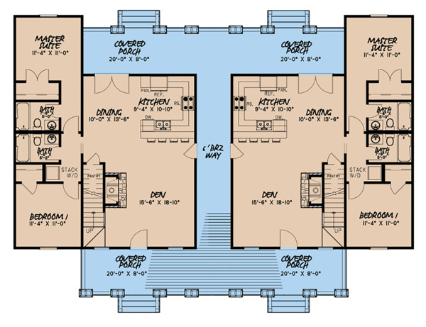 House Plan Design - Craftsman Floor Plan - Main Floor Plan #923-123