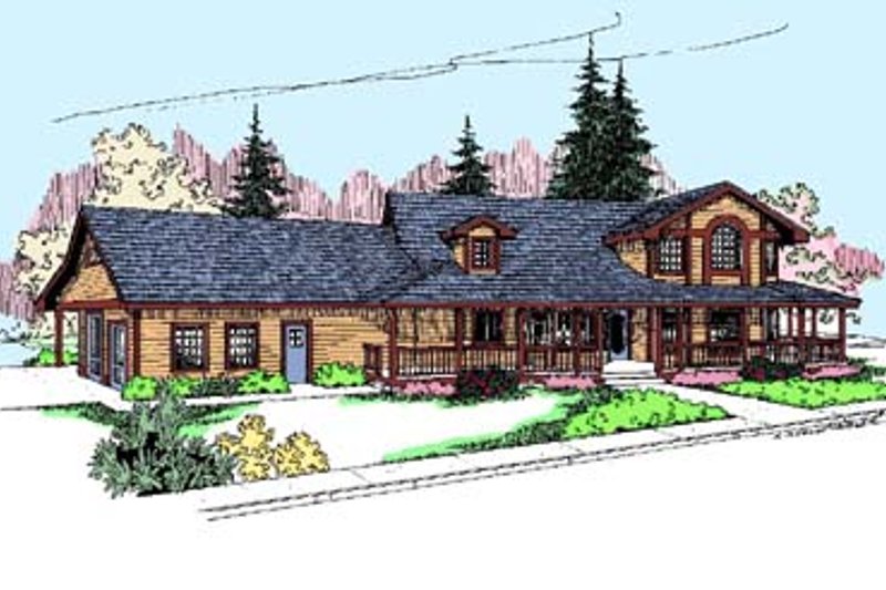 Home Plan - Traditional Exterior - Front Elevation Plan #60-525