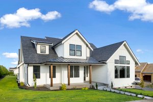 House Plan Design - Farmhouse Exterior - Front Elevation Plan #1070-132