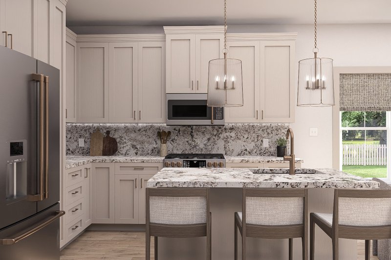House Blueprint - Interior - Kitchen for Traditional House Plan #455-728 - 3 bed, 2 bath