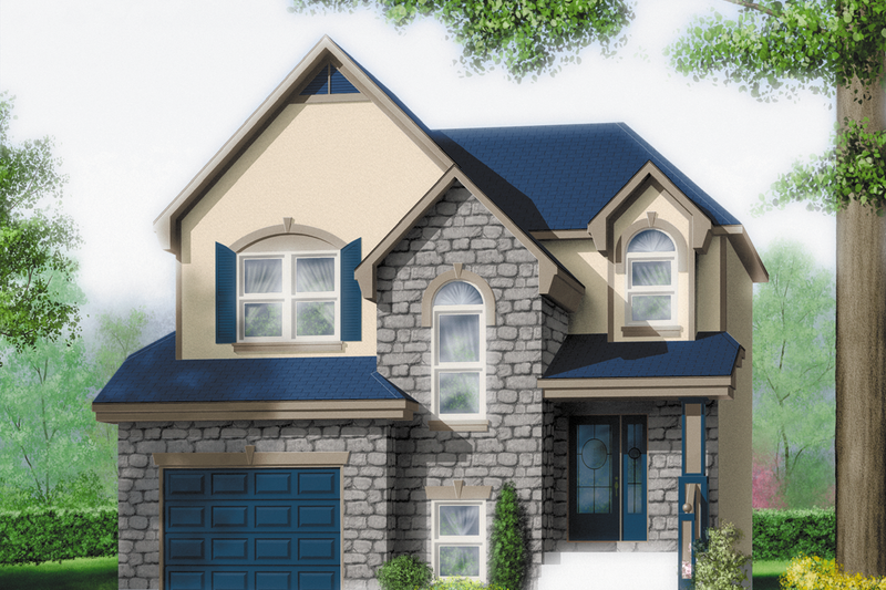 House Plan Design - European Exterior - Front Elevation Plan #25-2050