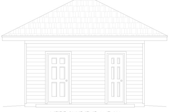 Exterior - Other Elevation for Craftsman House Plan #932-1214, 0.5 bath