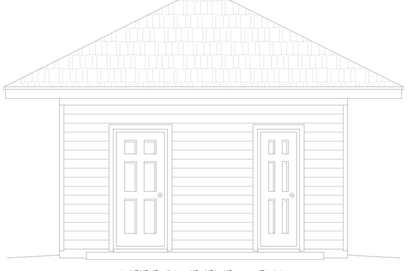 Home Plan - Exterior - Other Elevation for Craftsman House Plan #932-1214, 0.5 bath
