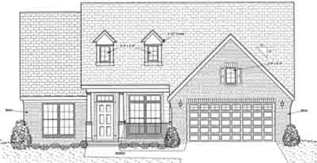 Exterior - Front Elevation 2 for Cottage House Plan #20-1686 - 3 bed, 2 bath