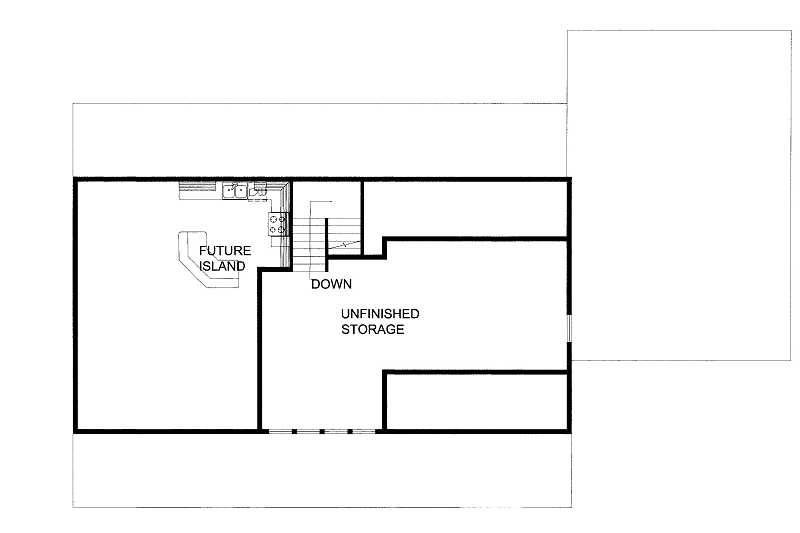 Home Plan - Floor Plan - Other Floor for Cabin House Plan #117-789 - 2 bed, 2 bath