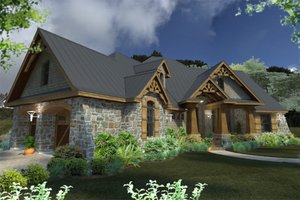 Exterior - Other Elevation for Craftsman House Plan #120-172 - 3 bed, 3 bath