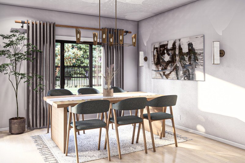 House Design - Interior - Dining Room for Traditional House Plan #455-432 - 3 bed, 2 bath