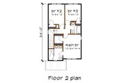 Modern Style House Plan - 3 Beds 2.5 Baths 1265 Sq/Ft Plan #79-291 