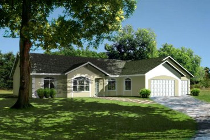 Home Plan - Mediterranean Exterior - Front Elevation Plan #1-486