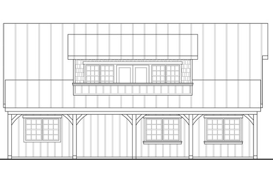 Exterior - Other Elevation for Craftsman House Plan #124-935 - 1 bed, 1 bath