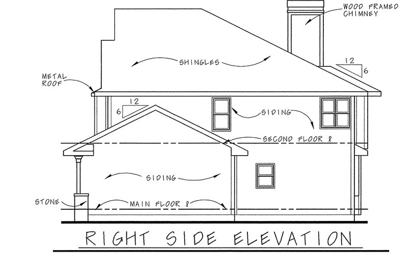 Dream House Plan - Exterior - Other Elevation 1 for Country House Plan #20-2042 - 4 bed, 2.5 bath