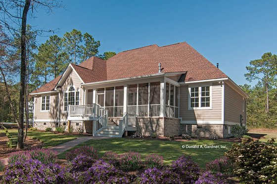 Exterior - Front Elevation 3 for European House Plan #929-27 - 4 bed, 3 bath