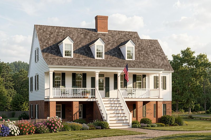 Dream House Plan - Colonial Photo Plan #137-373