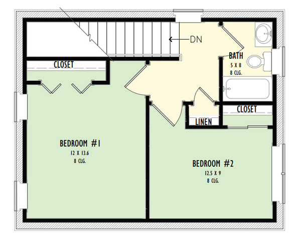 Architectural House Design - Barndominium Floor Plan - Upper Floor Plan #1092-21
