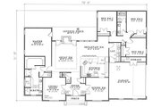 European Style House Plan - 4 Beds 2.5 Baths 2444 Sq/Ft Plan #17-139 