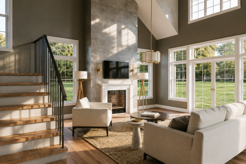 House Design - Interior - Family Room 3 for Traditional House Plan #1064-480 - 3 bed, 2.5 bath