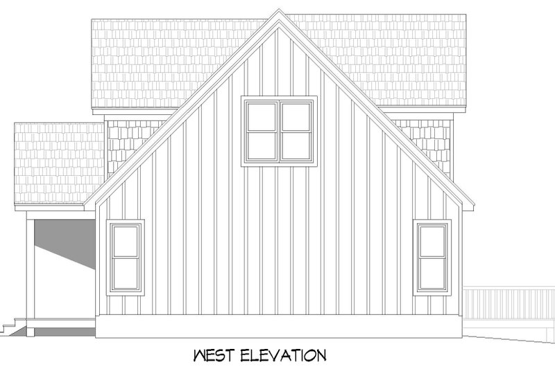 Home Plan - Exterior - Other Elevation 1 for Country House Plan #932-896 - 3 bed, 2 bath
