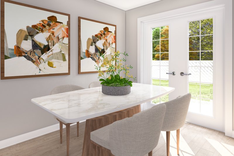 House Plan Design - Interior - Dining Room for Ranch House Plan #1060-388 - 3 bed, 1.5 bath