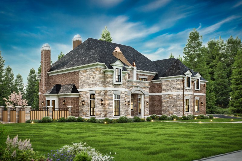 Architectural House Design - Exterior - Front Elevation 5 for European House Plan #119-419 - 4 bed, 4.5 bath