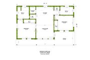 Ranch Style House Plan - 2 Beds 2 Baths 749 Sq/Ft Plan #1106-137 Floor 