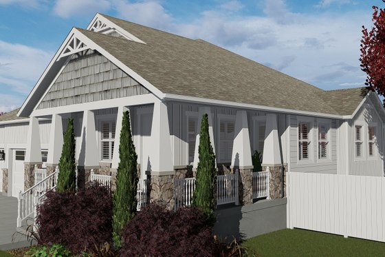 Exterior - Other Elevation for Craftsman House Plan #1060-102 - 3 bed, 2.5 bath