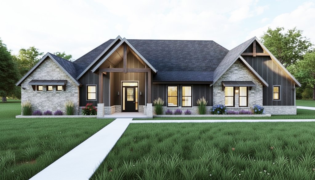 Exterior - Front Elevation 2 for Farmhouse House Plan #1127-19 - 3 bed, 3 bath
