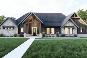 Home Plan - Exterior - Front Elevation for Farmhouse House Plan #1127-19 - 3 bed, 3 bath