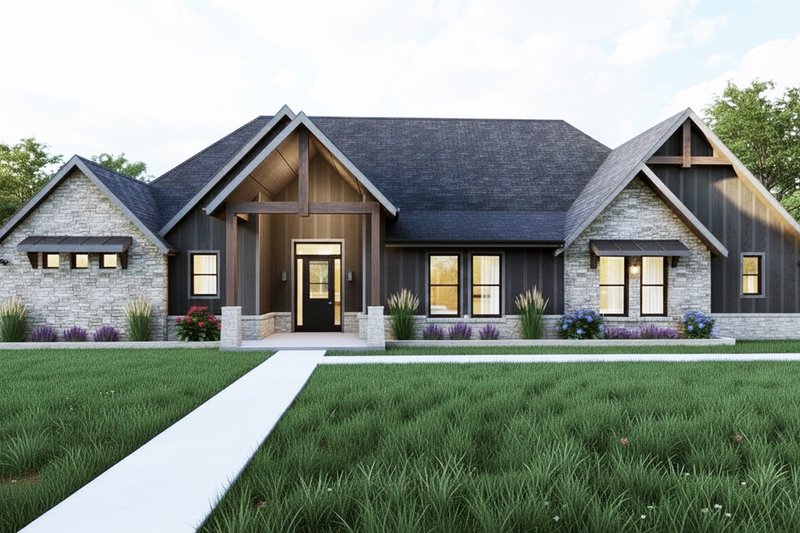 Home Plan - Exterior - Front Elevation 2 for Farmhouse House Plan #1127-19 - 3 bed, 3 bath