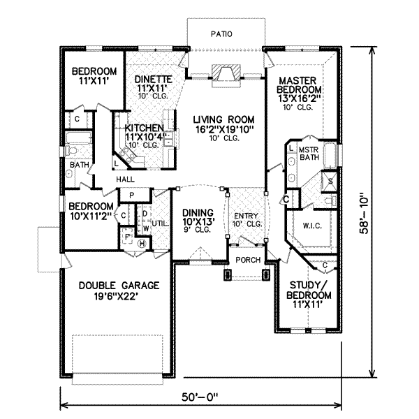 Traditional Floor Plan - Main Floor Plan #65-473