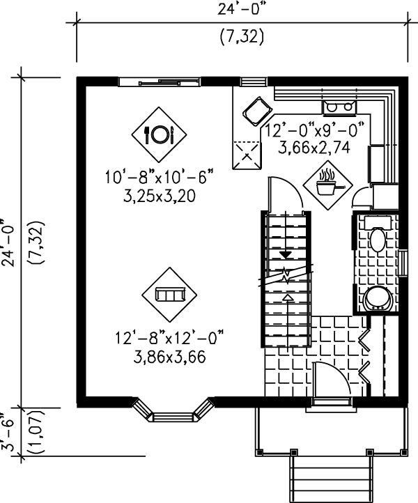 Home Plan - Victorian Floor Plan - Main Floor Plan #25-2002