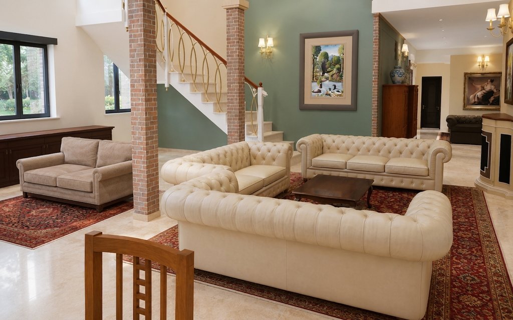 Interior - Family Room 1 for European House Plan #542-9 - 5 bed, 7.5 bath