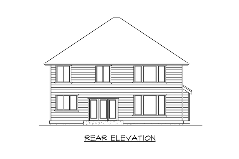 House Plan Design - Exterior - Other Elevation 2 for Traditional House Plan #132-136 - 3 bed, 2.5 bath