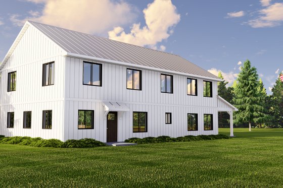 Exterior - Rear Elevation for Farmhouse House Plan #1064-212 - 3 bed, 2.5 bath