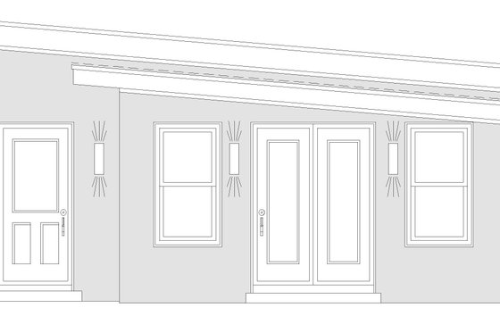 Exterior - Other Elevation for Modern House Plan #932-381, 0 bath