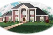 Colonial Style House Plan - 4 Beds 3.5 Baths 3710 Sq/Ft Plan #81-389 