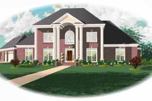 Colonial Exterior - Front Elevation Plan #81-389
